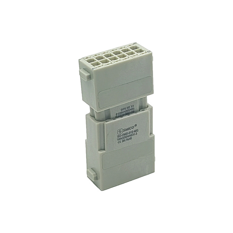 12 pins HMD-012-MQ male heavy duty connector Quick Lock module termination