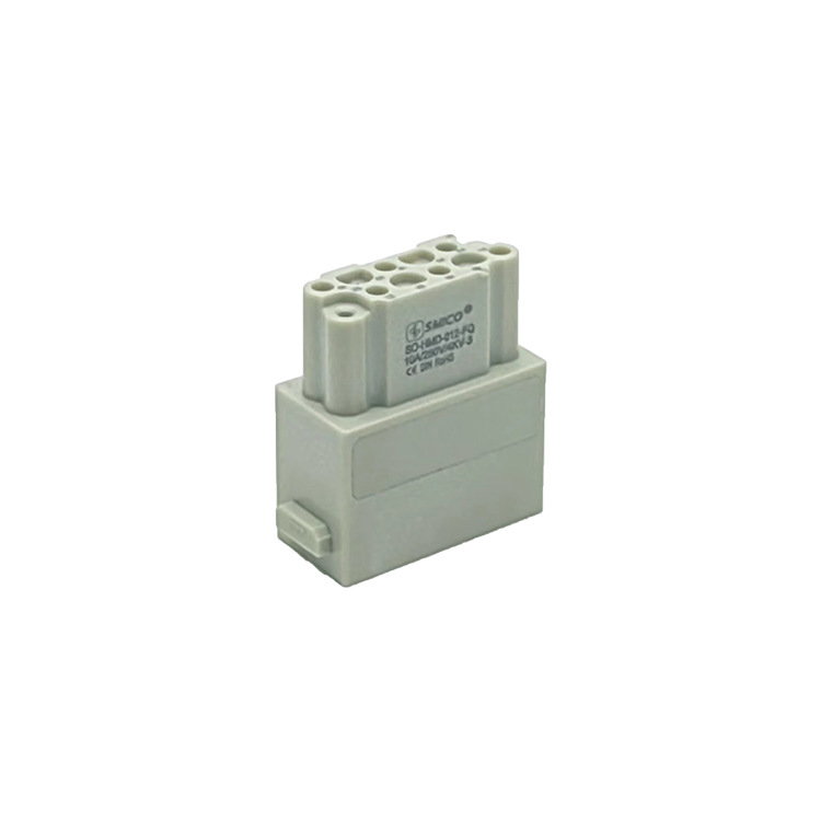12 pins HMD-012-MQ male heavy duty connector Quick Lock module termination