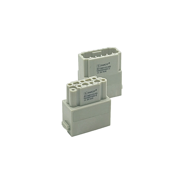 12 pins HMD-012-MQ male heavy duty connector Quick Lock module termination