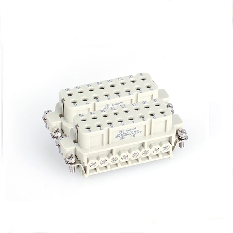 16A 32 Pole Crimp Terminal Heavy Duty Cable Connectors