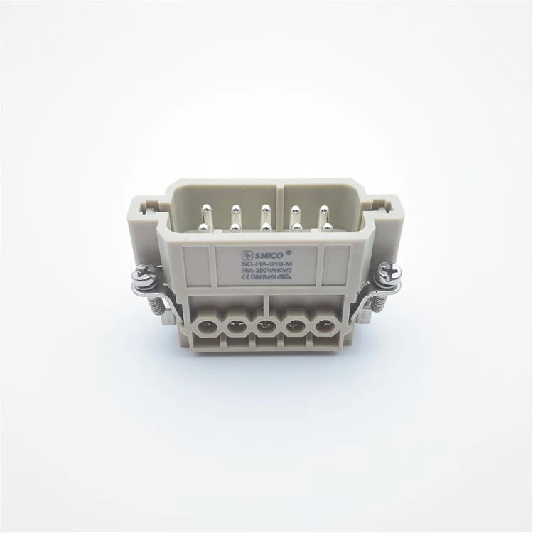 16A HDC HA series 10 контактов вставной штекер для тяжелых условий эксплуатации разъемы