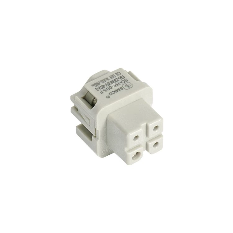 4-контактный 10A HA-003-F прямоугольный разъем HTS для тяжелых условий эксплуатации