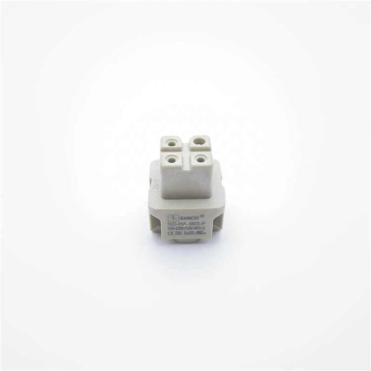4-контактный 10A HA-003-F прямоугольный разъем HTS для тяжелых условий эксплуатации