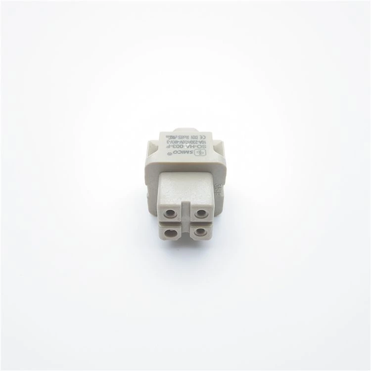 4-контактный 10A HA-003-F прямоугольный разъем HTS для тяжелых условий эксплуатации