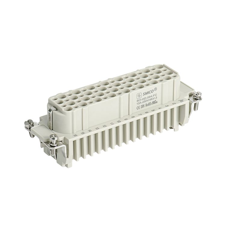 64 Pin Heavy Duty Connectors,Waterproof Industrial Rectangular Connectors