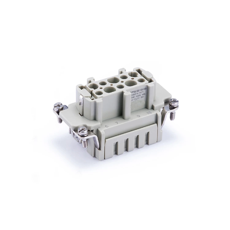 HE-010-FC 16A 500V Прямоугольный разъем 09330102702 Обжимная клемма 10-контактная розетка