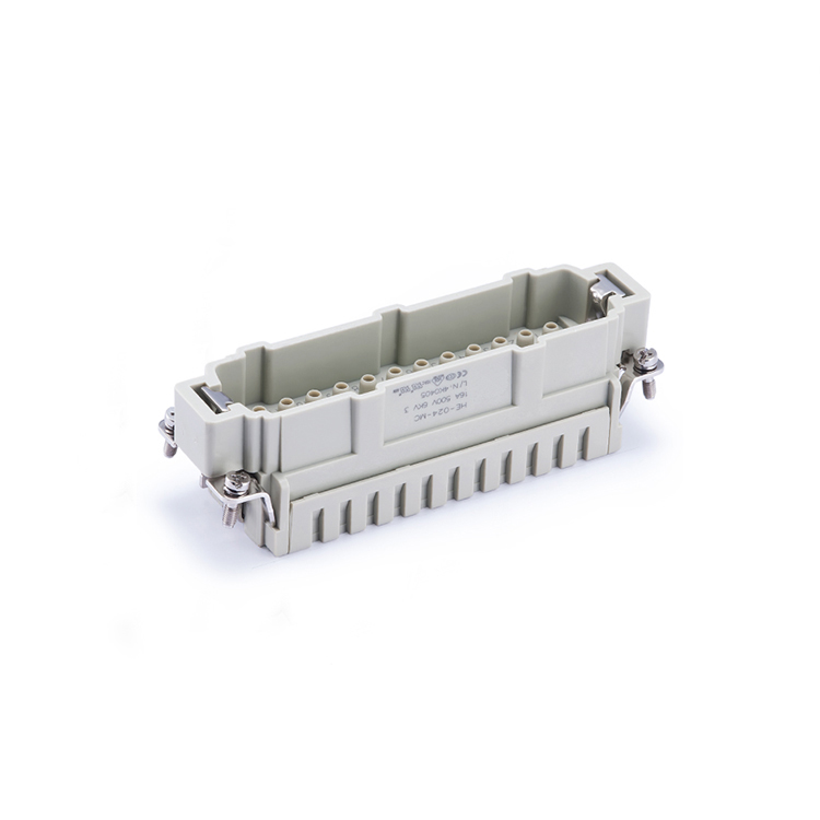 HE 024 MC Heavy Duty Rectangular Connectors 24 pin male inserts 09330242602