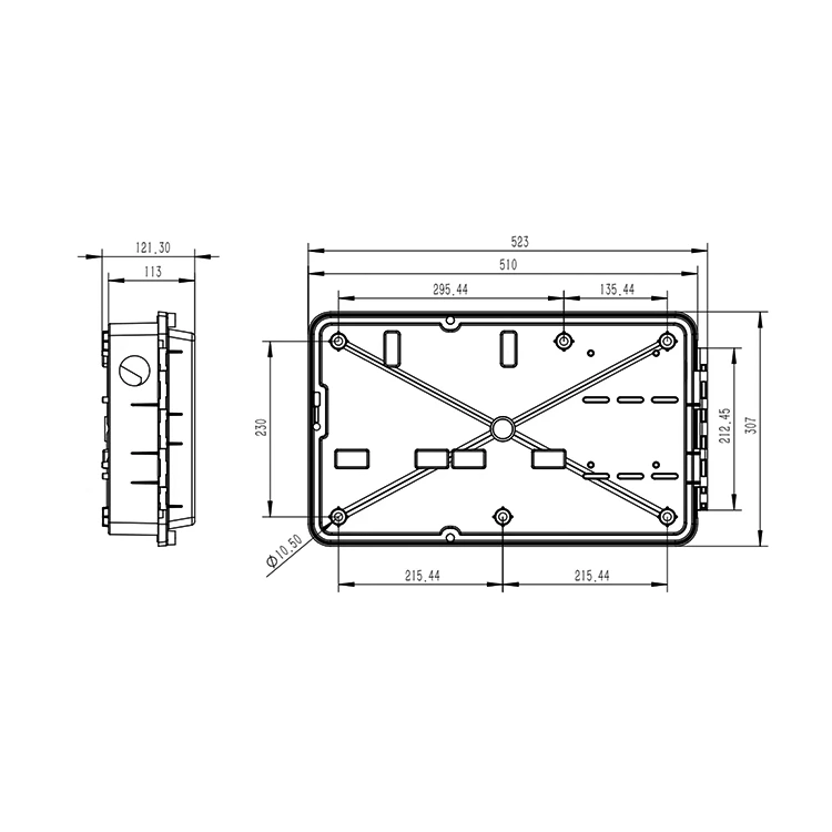 SO-HL-D200 Single Phase Two Way Electric Meter box