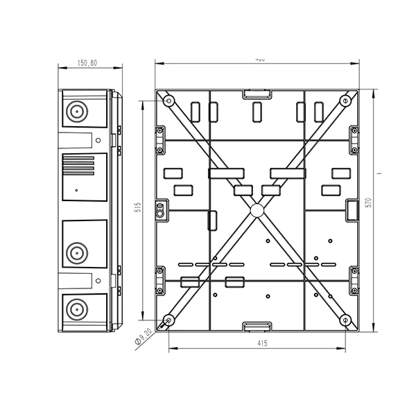 SO-HL-S200 Three Phase Two Way New Meter box