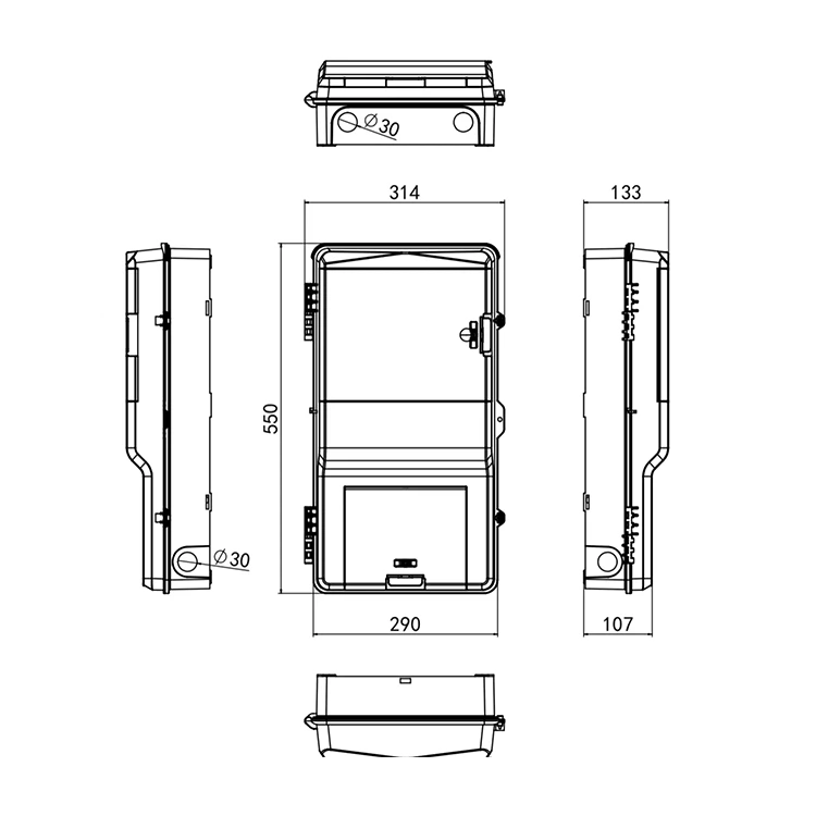 صندوق لوحة عداد ثلاثي الطور SO-HY-S100E