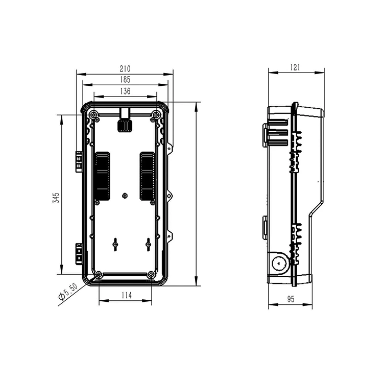 صندوق عداد بلاستيكي أحادي الطور SO-HY-D100B