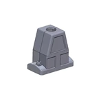 Connecteur robuste SO-HC6B-TKH-2S-M32, capot et boîtier, entrée par le haut, IP68/IP69K